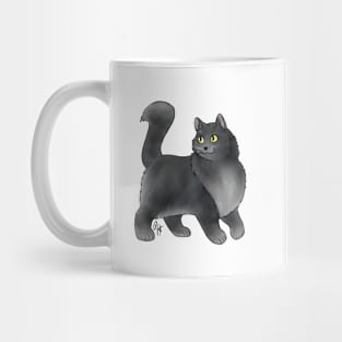 Cat - Turkish Angora - Smoke Mug